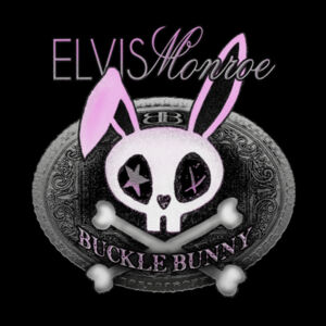 BUCKLE BUNNY - Women's Short Sleeve Crew Neck T-shirt - Black Design