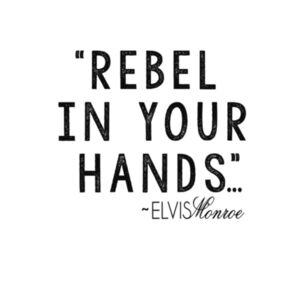 REBEL IN YOUR HANDS - Premium S/S T-shirt - White Design