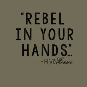 REBEL IN YOUR HANDS - Premium S/S T-shirt - Military Green Design