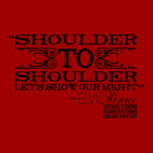 SHOULDER TO SHOULDER - Premium S/S T-shirt - Red Design