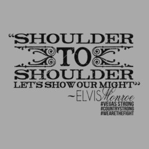 SHOULDER TO SHOULDER - Premium S/S T-shirt - Light Heather Gray Design