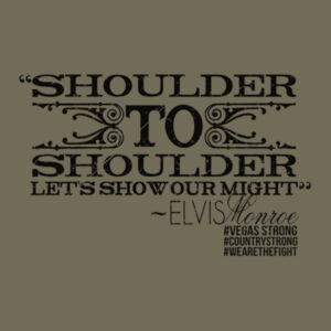 SHOULDER TO SHOULDER - Premium S/S T-shirt - Military Green Design