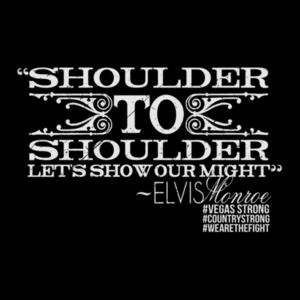 SHOULDER TO SHOULDER - Women's Short Sleeve Crew Neck T-shirt - Black Design