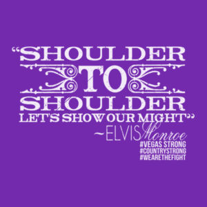 SHOULDER TO SHOULDER - Women's Short Sleeve V-neck T-shirt - Purple Design