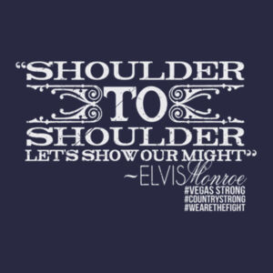 SHOULDER TO SHOULDER - Women's Short Sleeve V-neck T-shirt - Navy Design