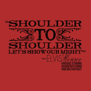 SHOULDER TO SHOULDER - Women's Short Sleeve V-neck T-shirt - Red Design