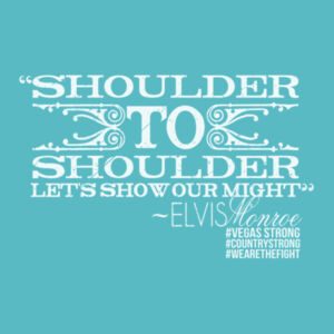 SHOULDER TO SHOULDER - Women's Short Sleeve V-neck T-shirt - Tahiti Blue Design