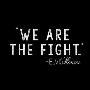 WE ARE THE FIGHT - Women's Short Sleeve V-neck T-shirt - Black Design
