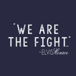 WE ARE THE FIGHT - Women's Short Sleeve V-neck T-shirt - Navy Design