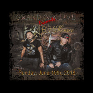 GRAND OAK LIVE - Women's Short Sleeve Crew Neck T-shirt - Black Design