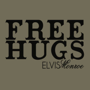 FREE HUGS - S/S PREMIUM TEE - MILITARY GREEN Design