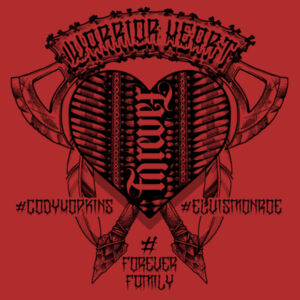 100% OF PROFITS DONATED TO FAREWALL TOUR OF BRYAN'S BROTHER CODY - WARRIOR HEART Design