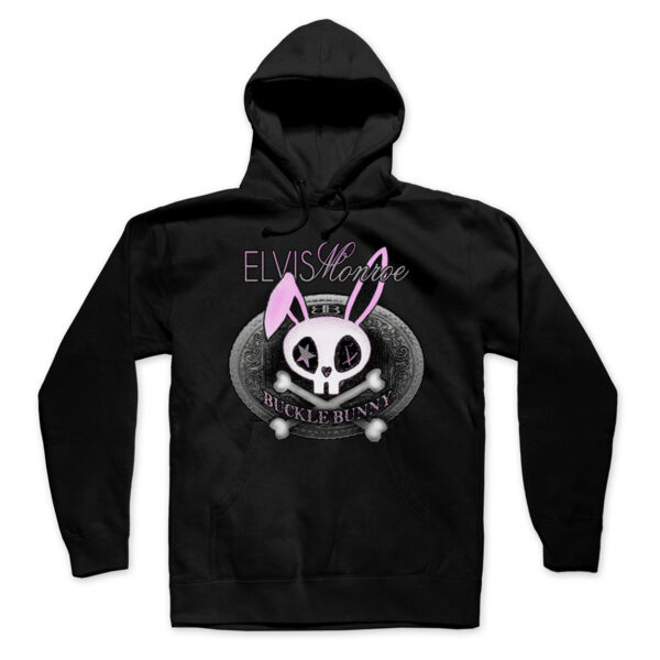 BUCKLE BUNNY - Premium Pullover Hoodie - Black Thumbnail