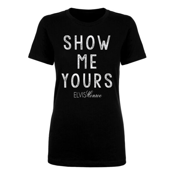 SHOW ME YOURS - Women's Short Sleeve Crew Neck T-shirt - Black Thumbnail