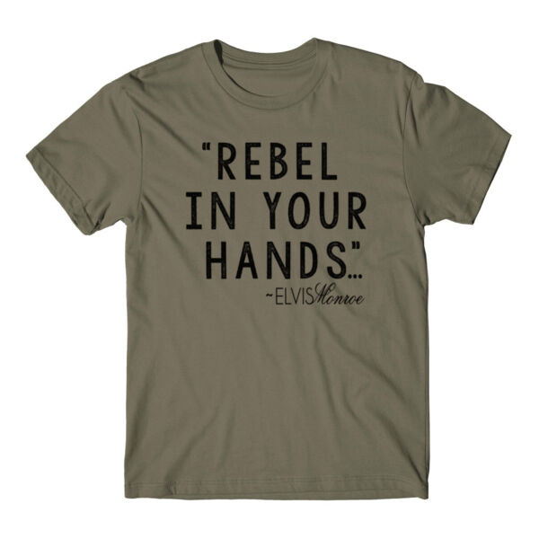 REBEL IN YOUR HANDS - Premium S/S T-shirt - Military Green Thumbnail
