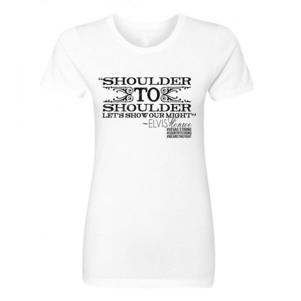 SHOULDER TO SHOULDER - Women's Short Sleeve Crew Neck T-shirt - White Thumbnail