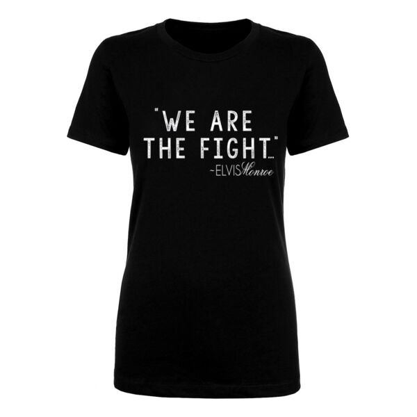 WE ARE THE FIGHT - Women's Short Sleeve Crew Neck T-shirt - Black Thumbnail
