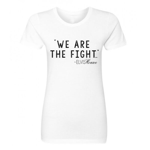 WE ARE THE FIGHT - Women's Short Sleeve Crew Neck T-shirt - White Thumbnail