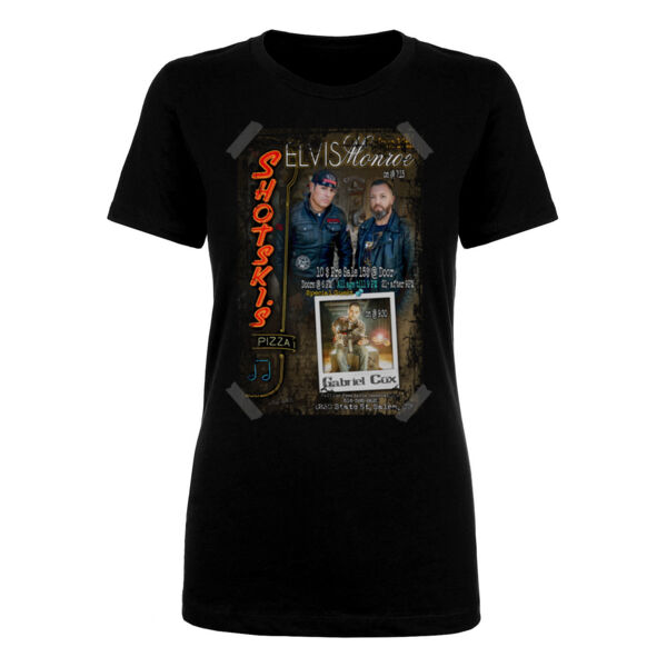 SHOTSKI'S LIVE - Women's Short Sleeve Crew Neck T-shirt - Black Thumbnail