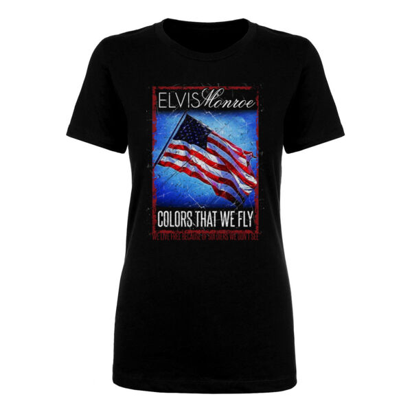 COLORS THAT WE FLY - Women's Short Sleeve Crew Neck T-shirt  - Black Thumbnail