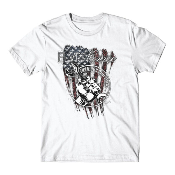 BLUE COLLAR MAN SKETCH - Premium S/S T-shirt - White Thumbnail