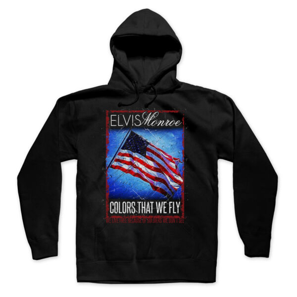COLORS THAT WE FLY - Premium Pullover Hoodie  - Black Thumbnail