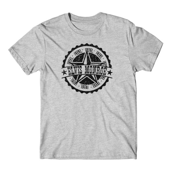RETRO LOGO Black - Premium S/S T-shirt - Light Heather Gray Thumbnail