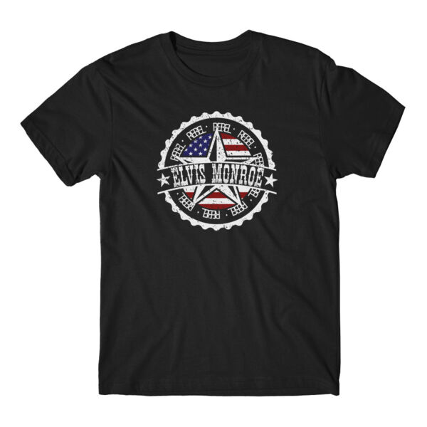 RETRO LOGO FLAG - Premium S/S T-shirt - Black Thumbnail