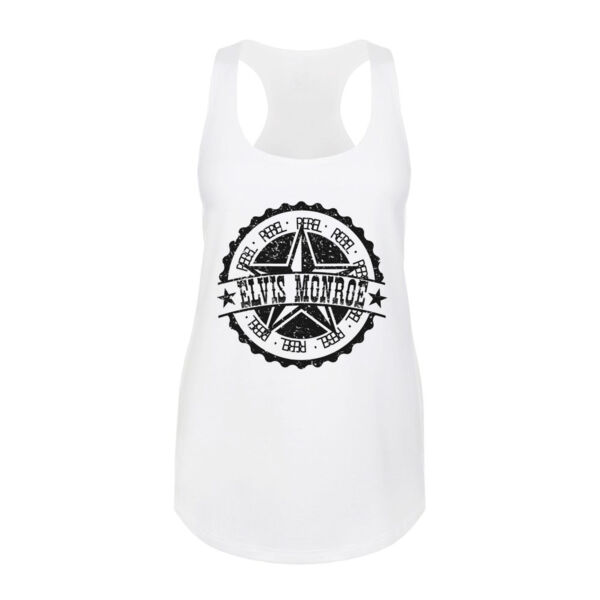 RETRO LOGO - Women's Premium Racerback Tank Top - White Thumbnail