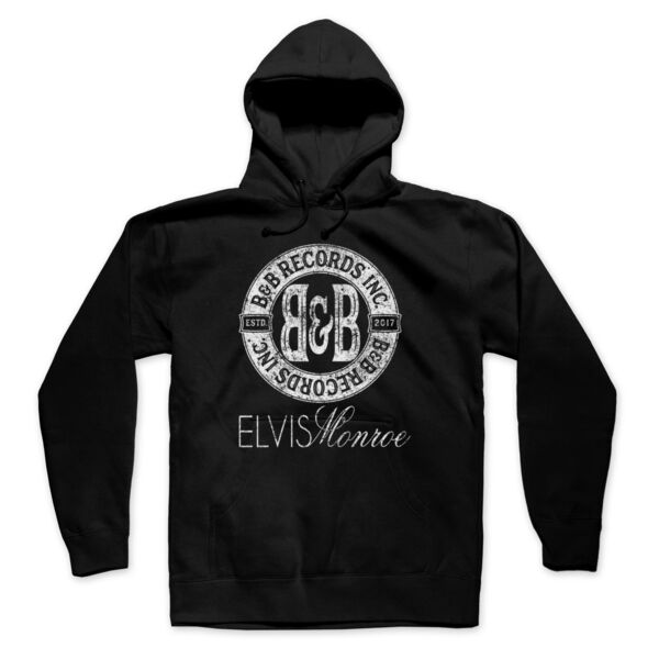 B&B RECORDS - PREMIUM PULLOVER HOODIE - BLACK Thumbnail