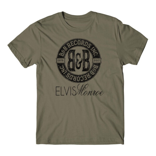 B&B RECORDS - S/S PREMIUM TEE - MILITARY GREEN Thumbnail