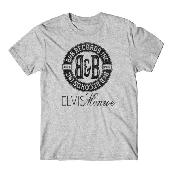 B&B RECORDS - S/S PREMIUM TEE - LIGHT GRAY HEATHER Thumbnail