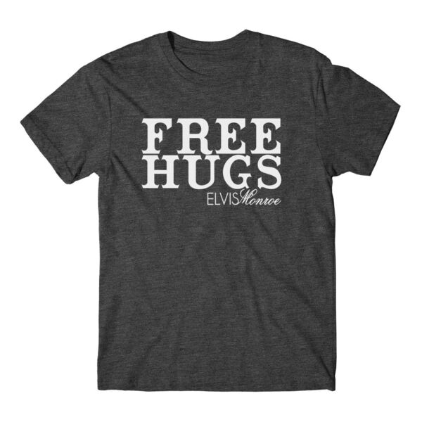 FREE HUGS - S/S PREMIUM TEE - CHARCOAL HEATHER Thumbnail