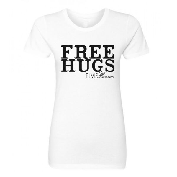 FREE HUGS - Women's Premium S/S Tee - WHITE Thumbnail