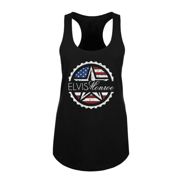 ***NEW*** EMBLEM LOGO (SIMPLE, NO LYRICS) - WOMEN'S PREMIUM RACERBACK TANK - BLACK Thumbnail