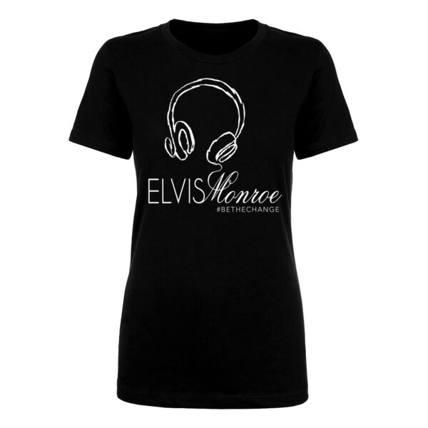 HEADPHONES - PREMIUM WOMEN'S S/S TEE - BLACK Thumbnail
