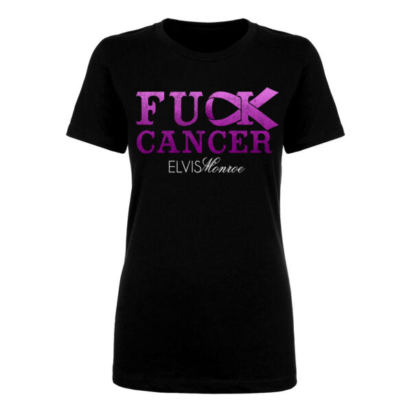 FUCK CANCER - PREMIUM WOMEN'S FITTED T-SHIRT - BLACK Thumbnail