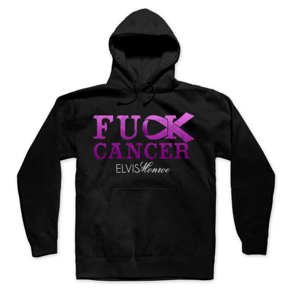 FUCK CANCER - PREMIUM MEN'S/UNISEX PULLOVER HOODIE - BLACK Thumbnail