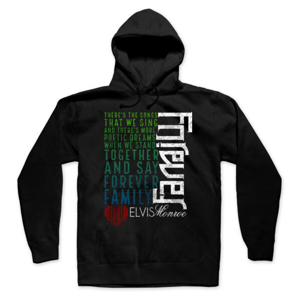 FOREVER FAMILY LYRICS - PREMIUM PULLOVER HOODIE - BLACK - XRZJ7B Thumbnail